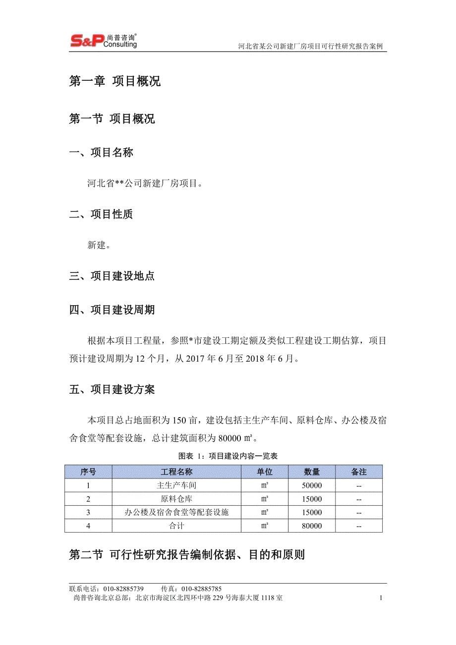 河北省某公司新建厂房项目_第5页