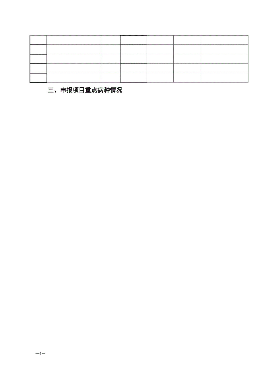 湖北省卫生厅中医重点专科项目建设申报表_第4页