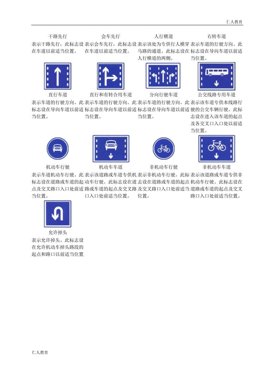 交通标志图解大全_第5页