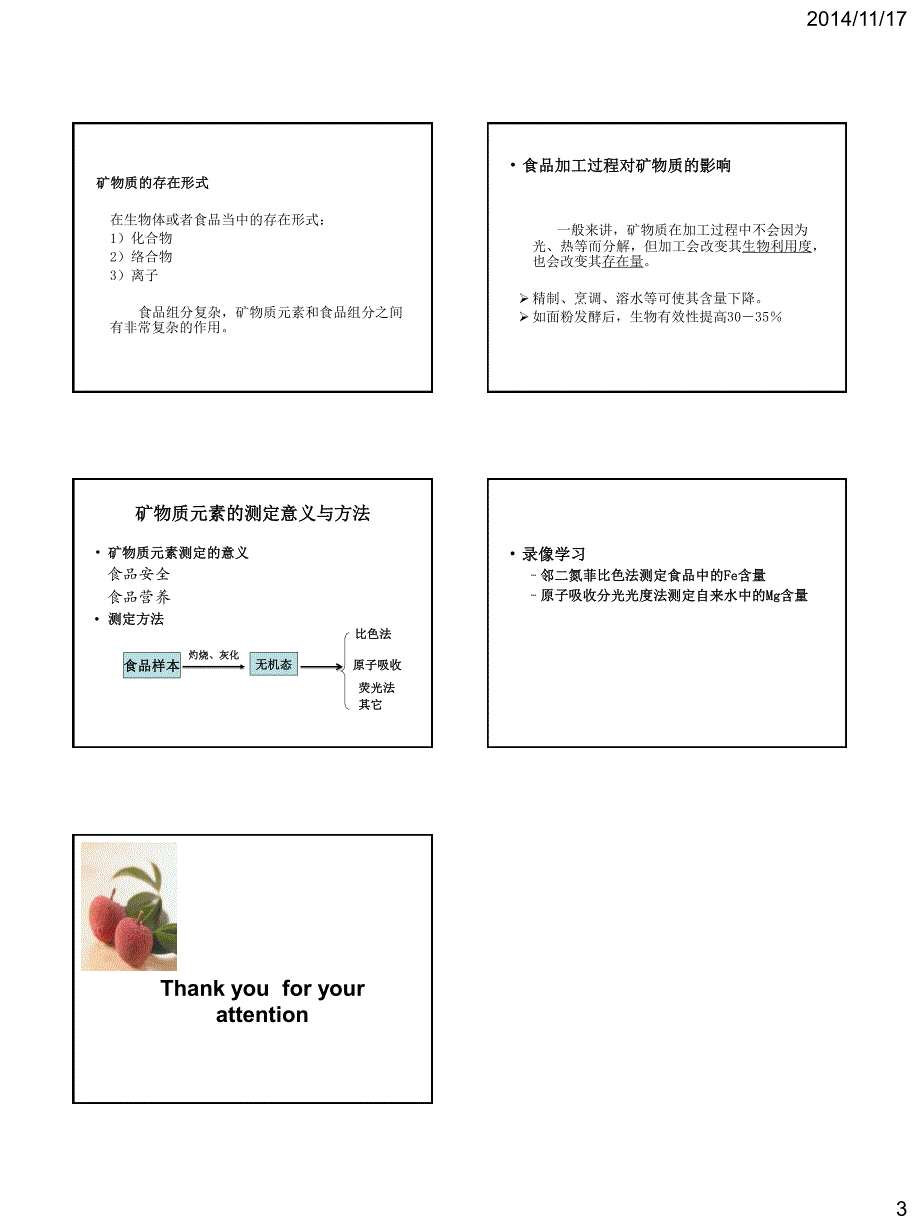 食品分析课件灰分及矿物质元素_第3页