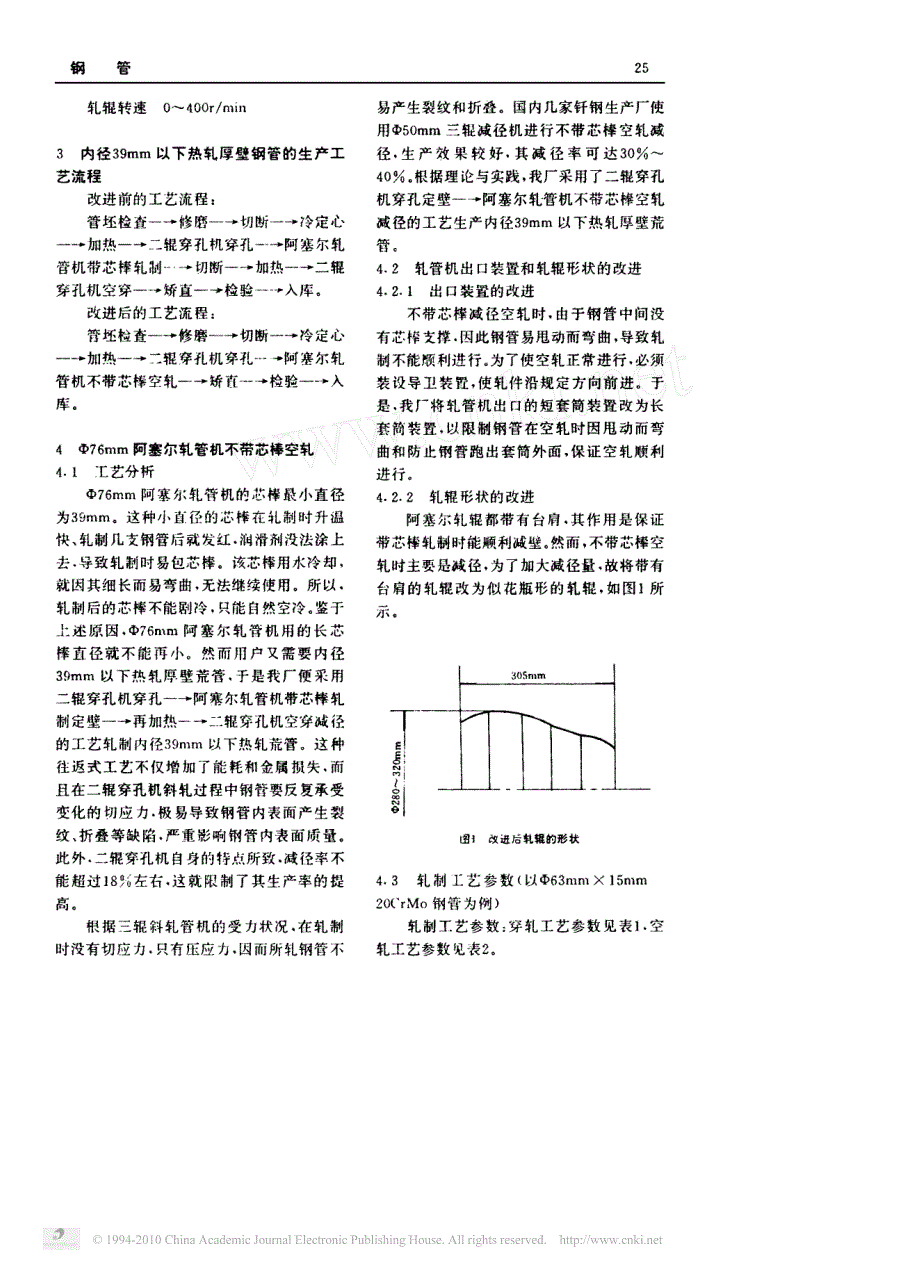 阿塞尔轧管机空轧内径39mm以下厚壁钢管_第2页