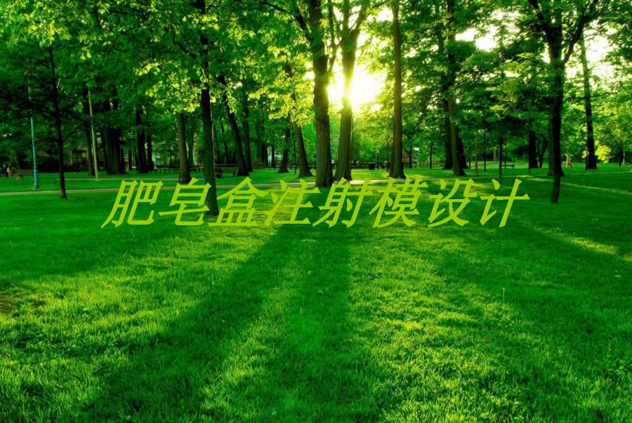 肥皂盒注塑模设计_第1页