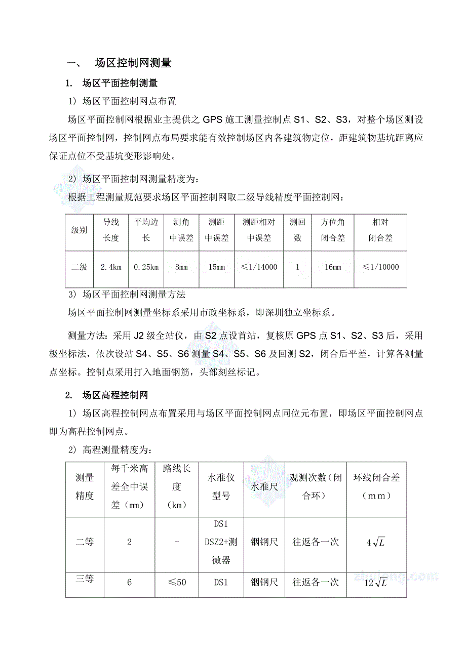 深圳某超高层酒店工程测量施工方案_secret_第4页