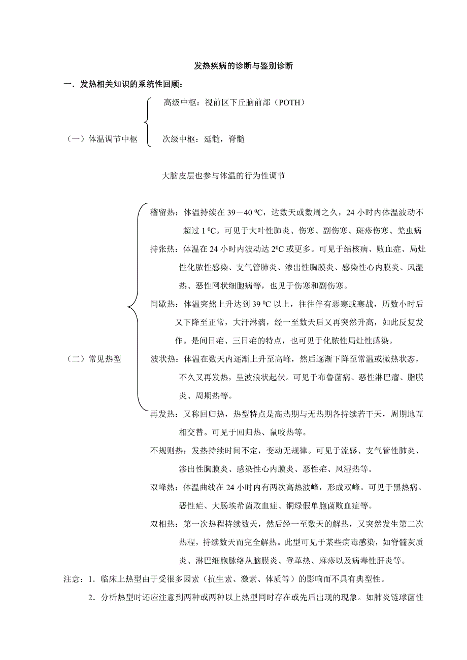 发热常见疾病的诊断与鉴别诊断_第1页