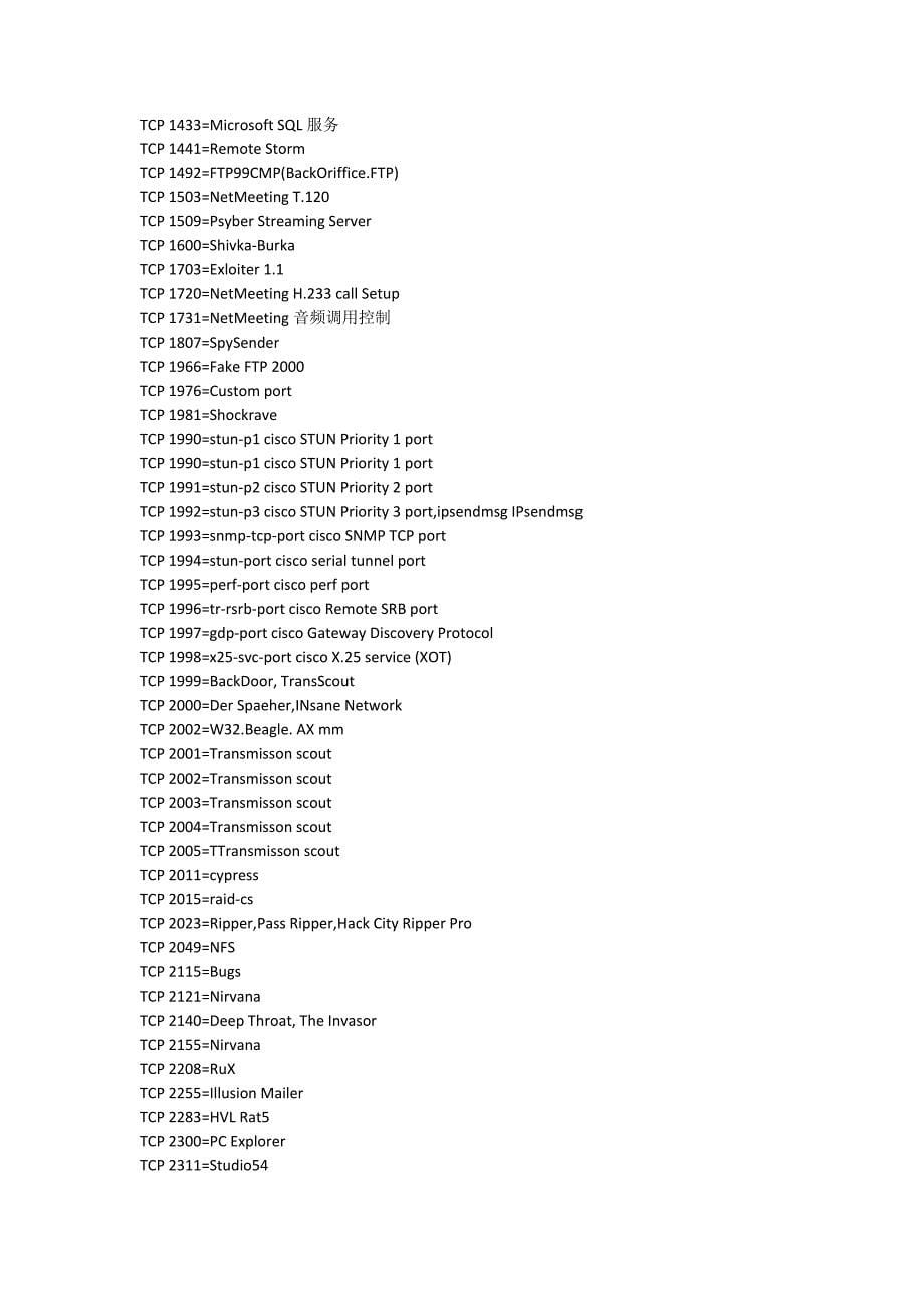 tcp协议对应端口号_第5页