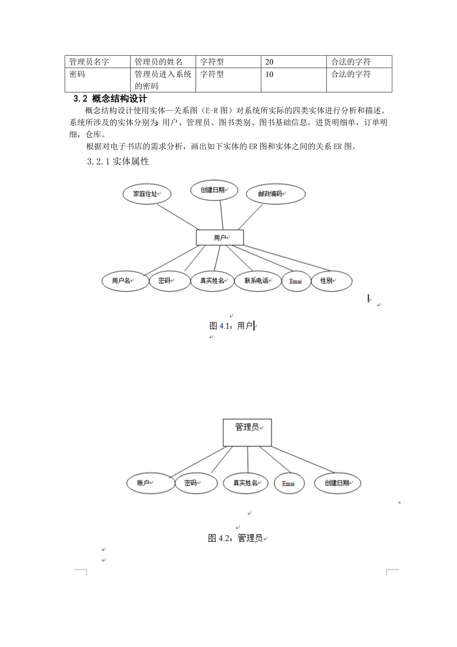 电子书店系统数据库设计说明书_第4页