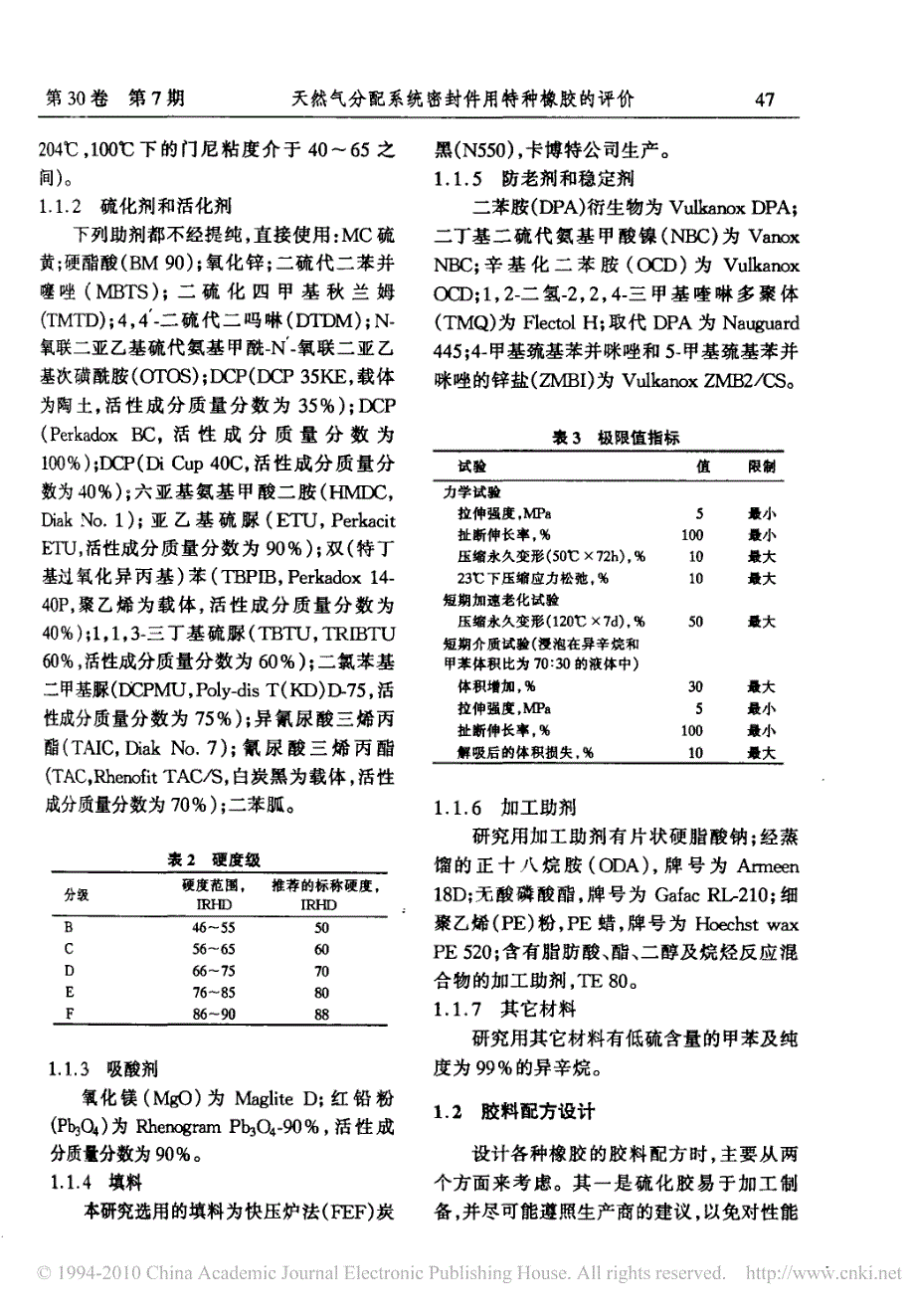 天然气分配系统密封件用特种橡胶的评价_第3页