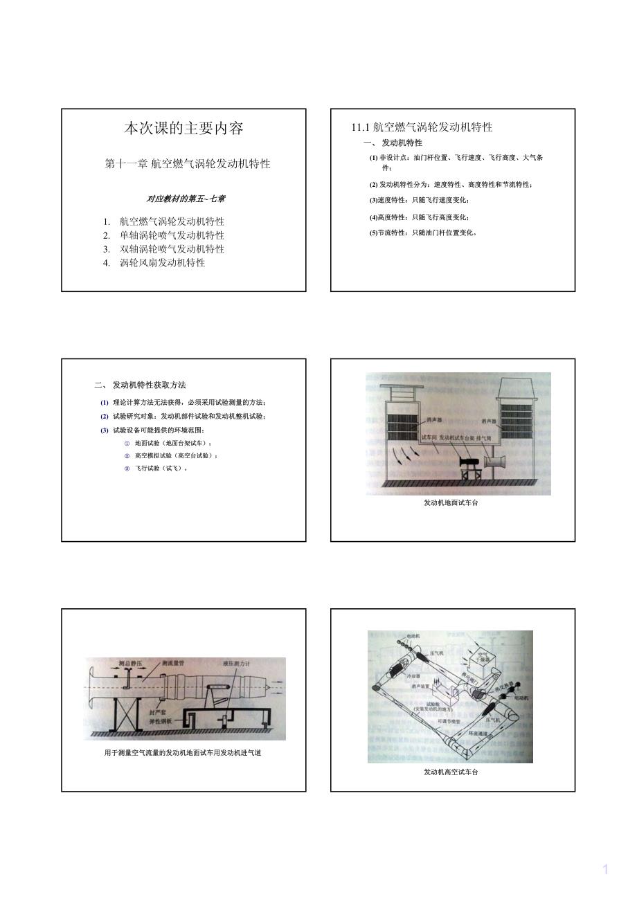 航发原理-第十一章发动机特性_第1页