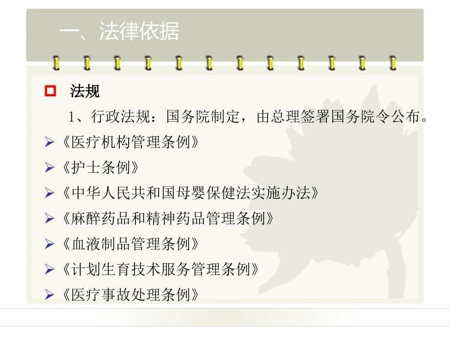 民营医疗机构依法执业法律法规培训_第5页