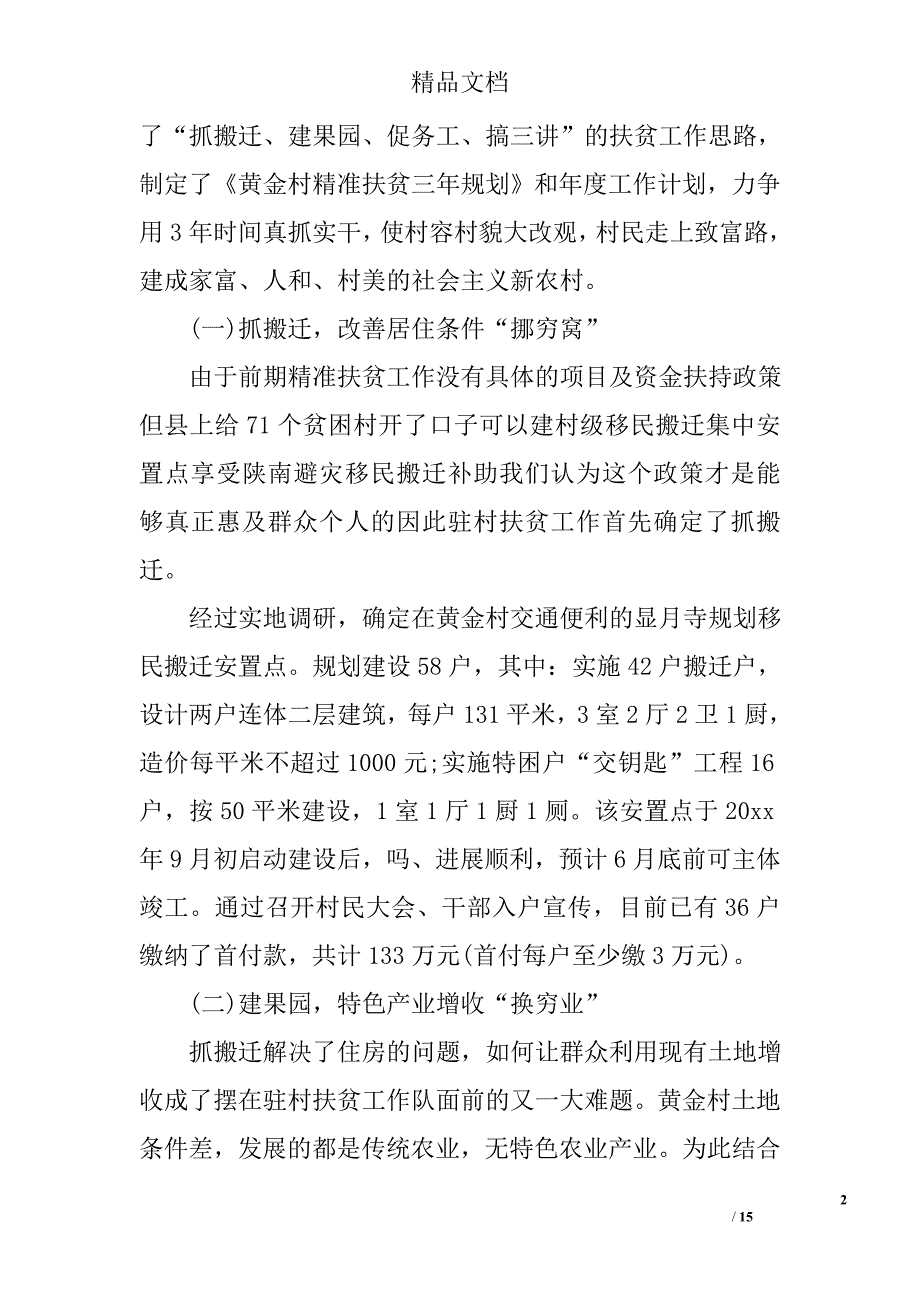 扶贫工作报告_第2页