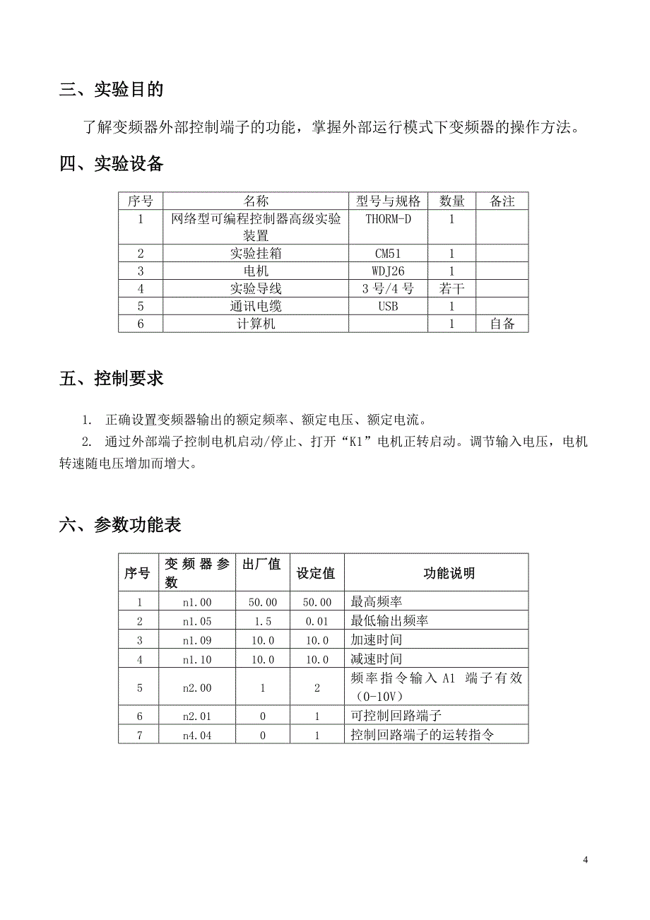 基于plc模拟量方式变频开环调速控制_第4页