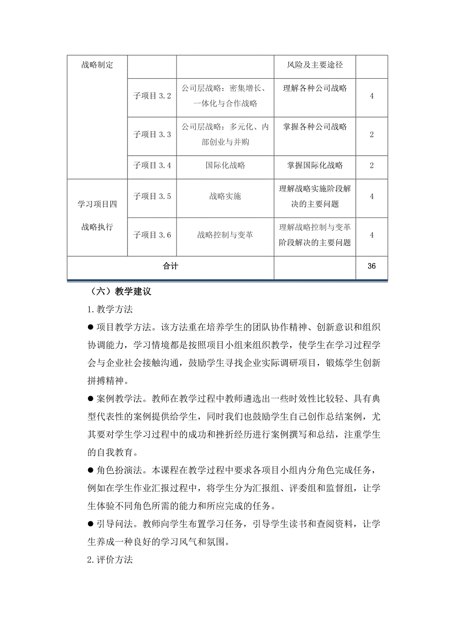 《战略管理》课程标准_第3页