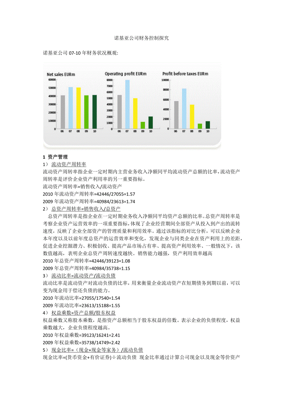 nokia财务控制_第1页