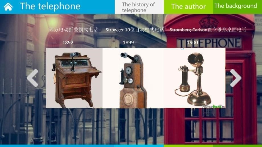 电话的发展史 telephone 动态 背景 ppt_第5页