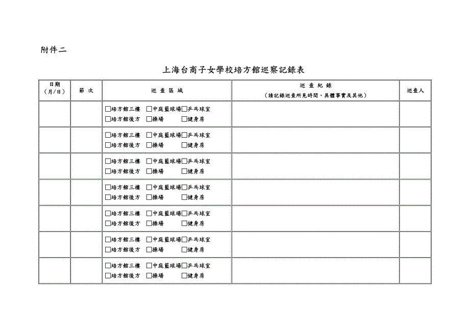 上海台商子女学校培方馆使用及维护管理办法_第3页