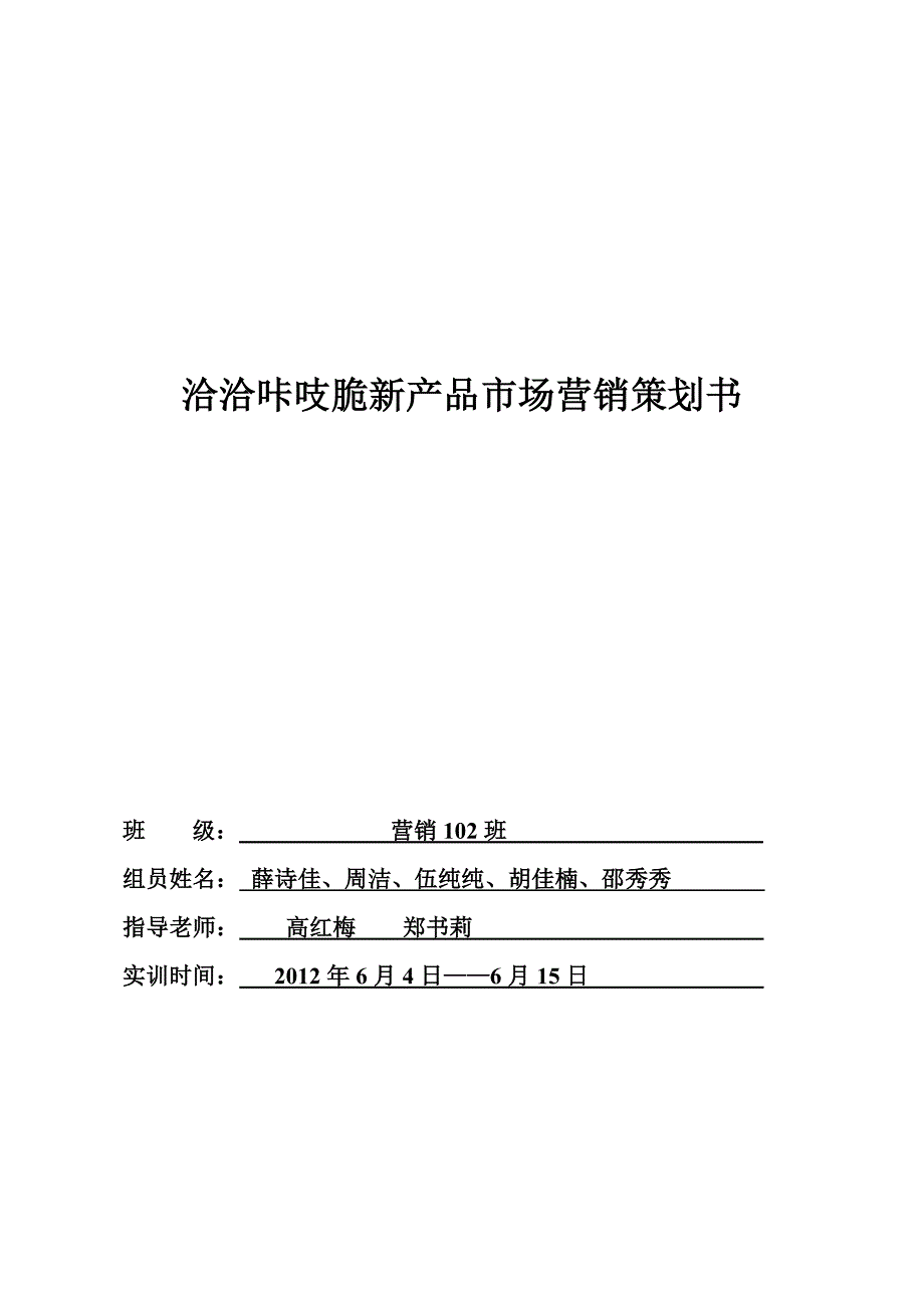 薛诗佳小组营销策划实习报告_第4页