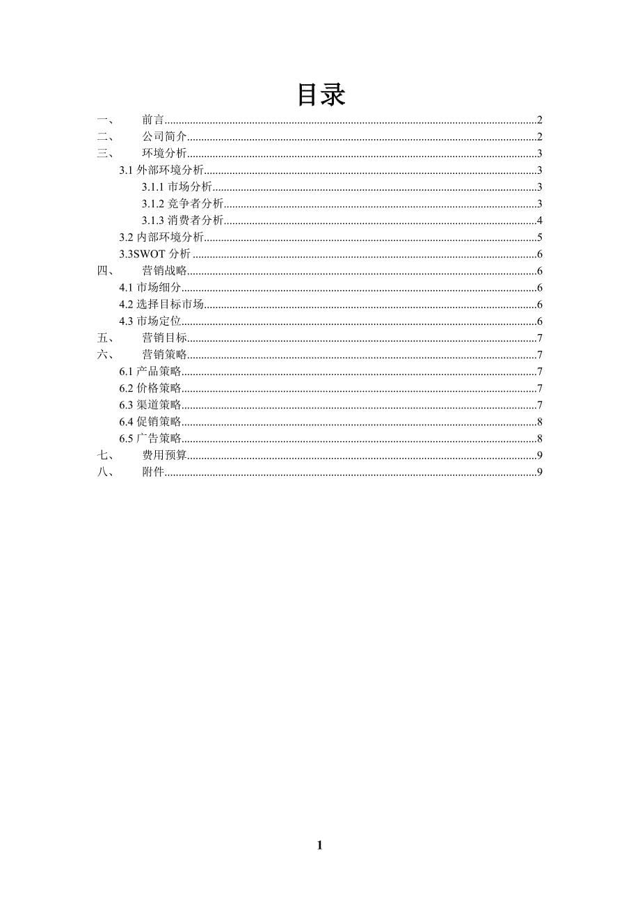 薛诗佳小组营销策划实习报告_第5页