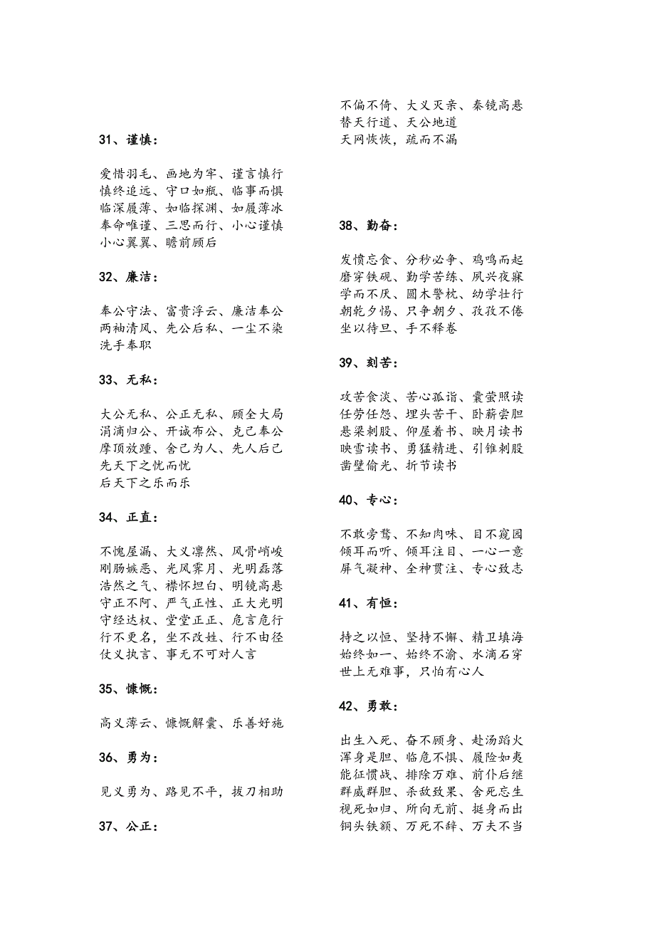 中华成语分类归纳整理汇编_第4页