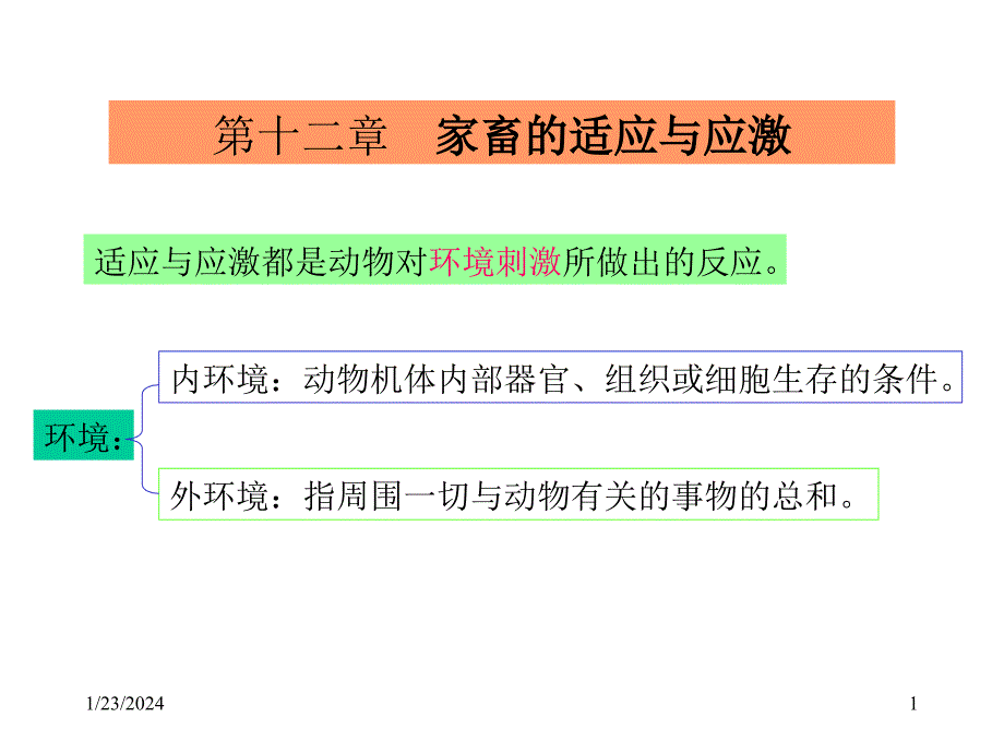 家畜的适应与应激_第1页