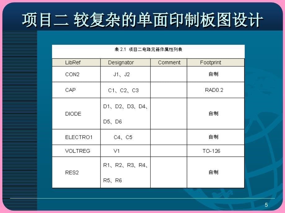 《电子cad综合实训》项目二较复杂的单面印制板图设计_第5页