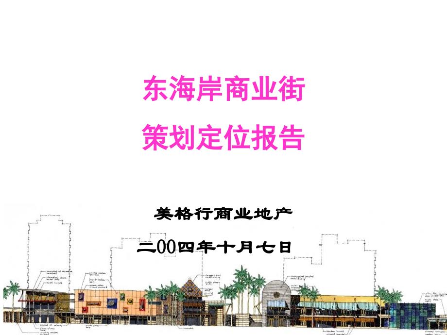 深圳万科东海岸商业街定位策划报告_第1页