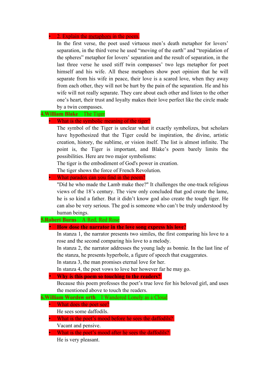 英美文学欣赏考题整理及答案_第2页