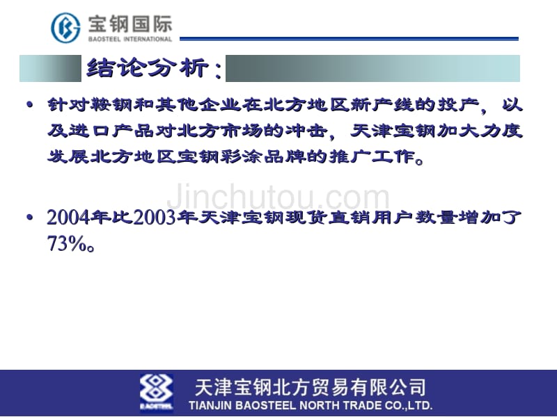 天津宝钢彩涂营销中心营销策略_第5页