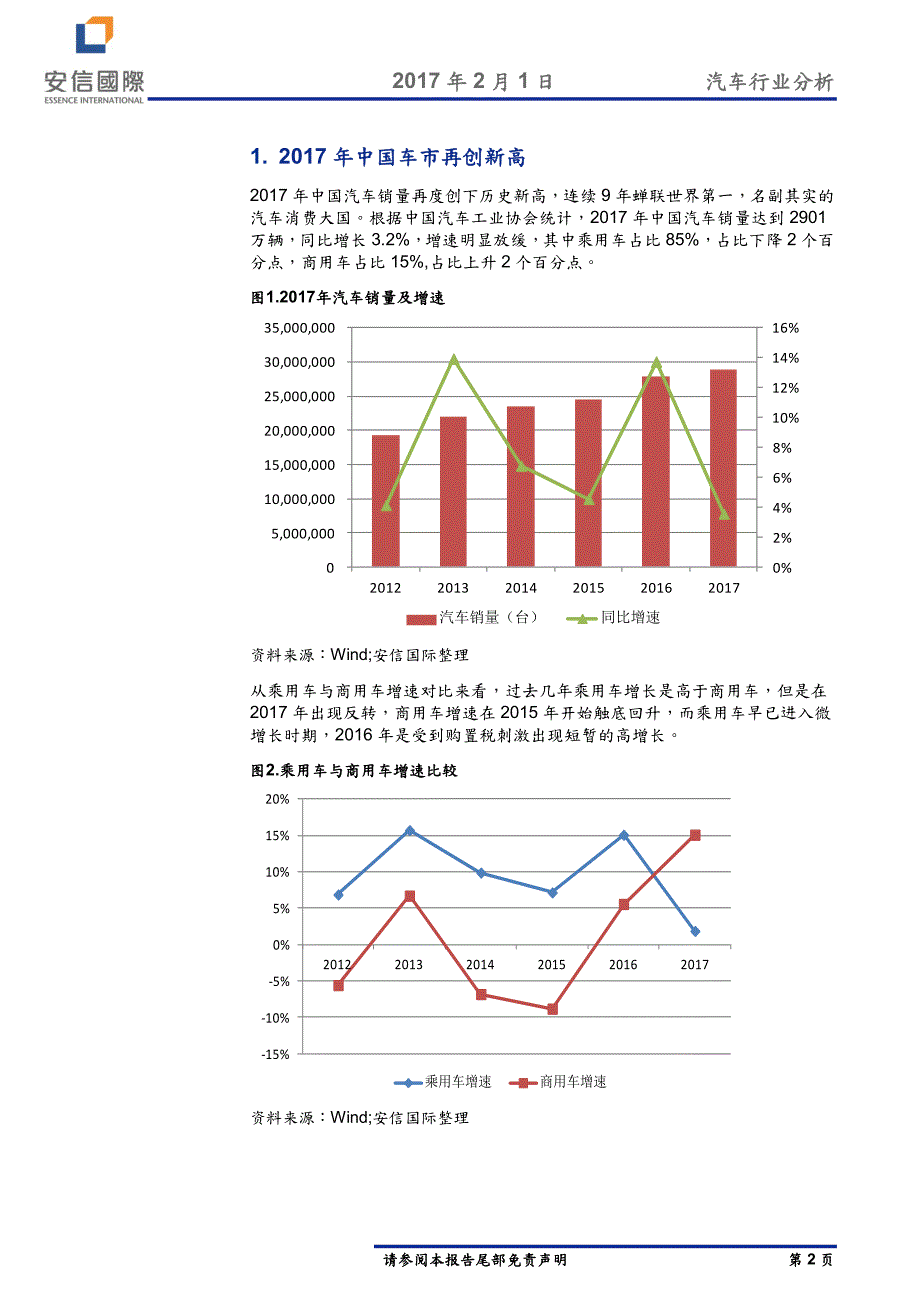 汽车行业2018年投资策略：大潮退去，寻找结构性机会_第2页