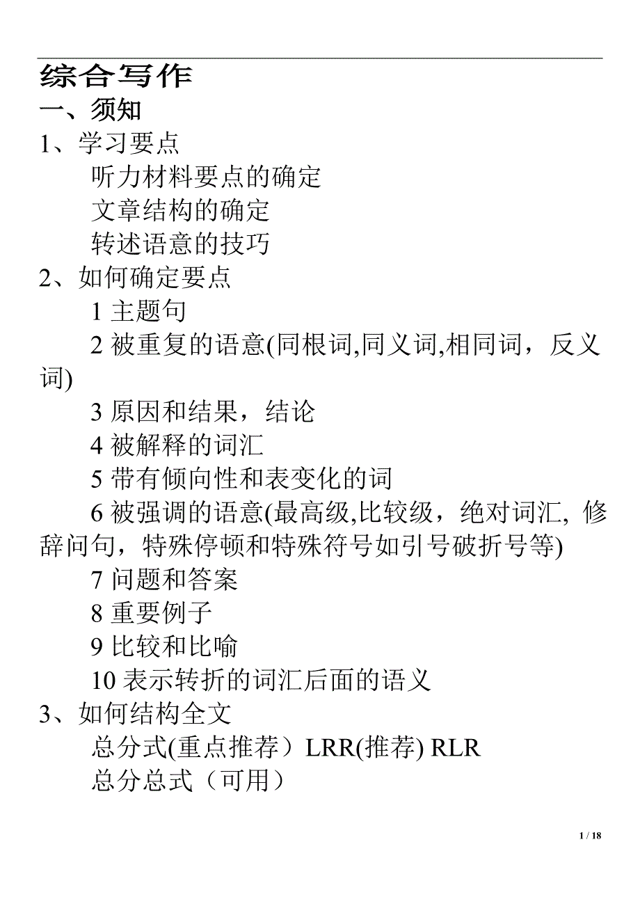 英语托福综合写作专业介绍_第1页