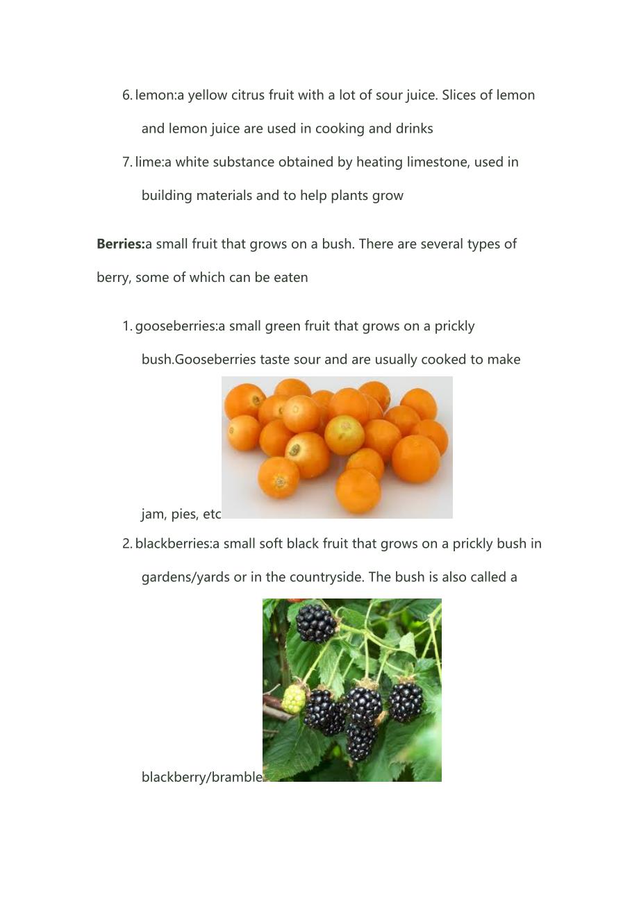 英语分类词集：水果fruit_第3页