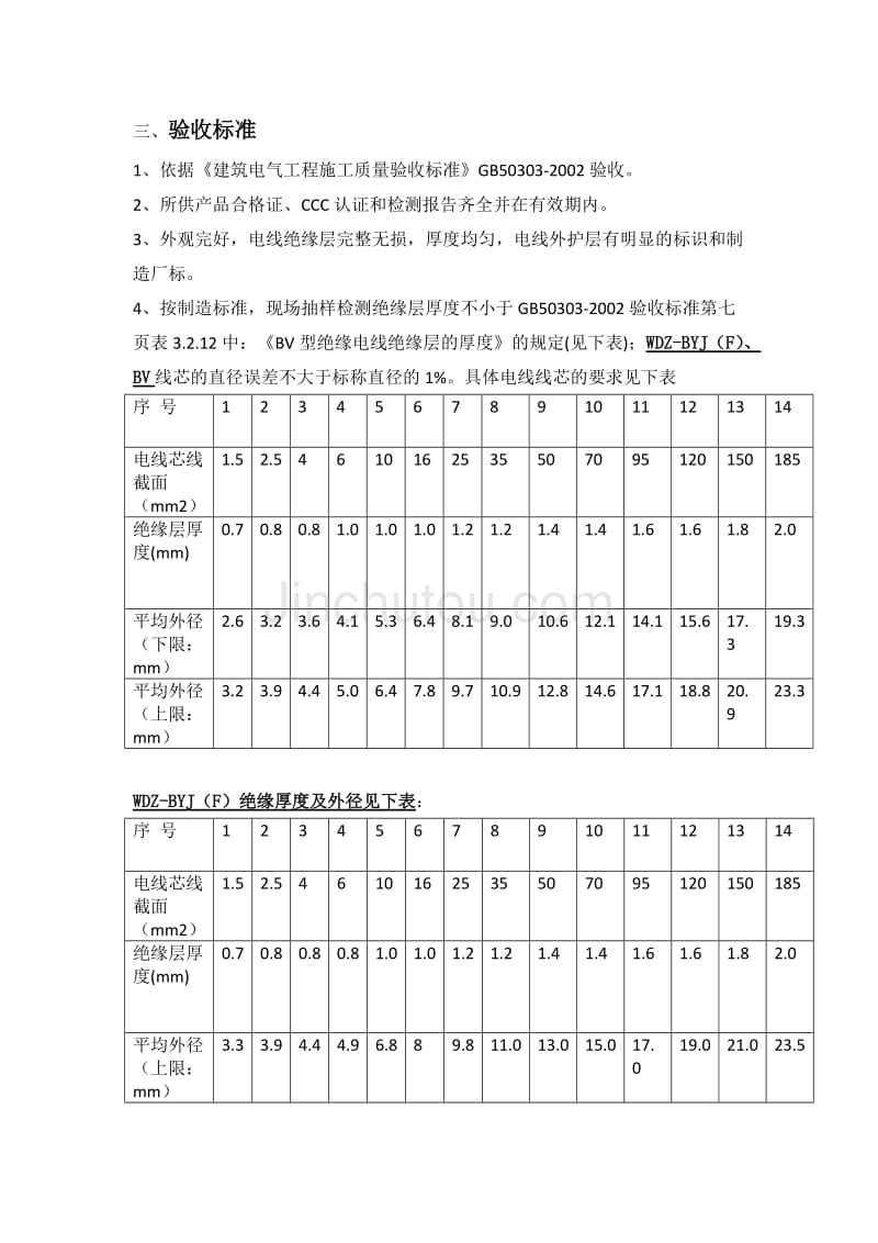 wdz-byj(f)、bv型绝缘电线的技术要求_第2页