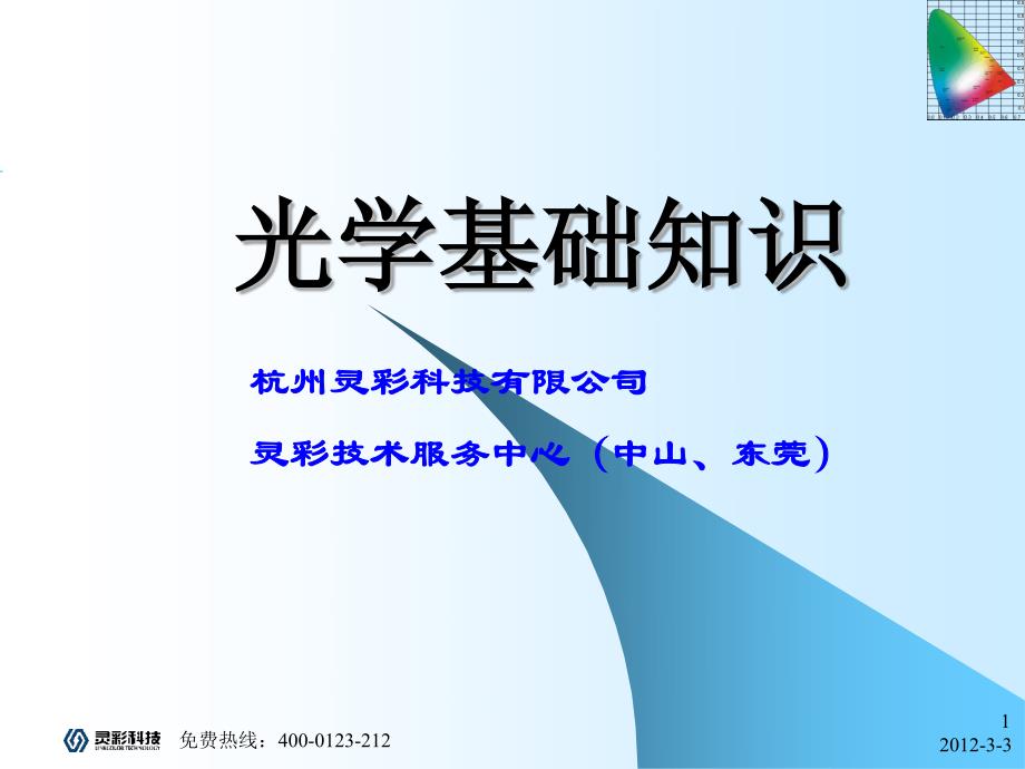 LED积分球光度学基础知识培训资料_第1页