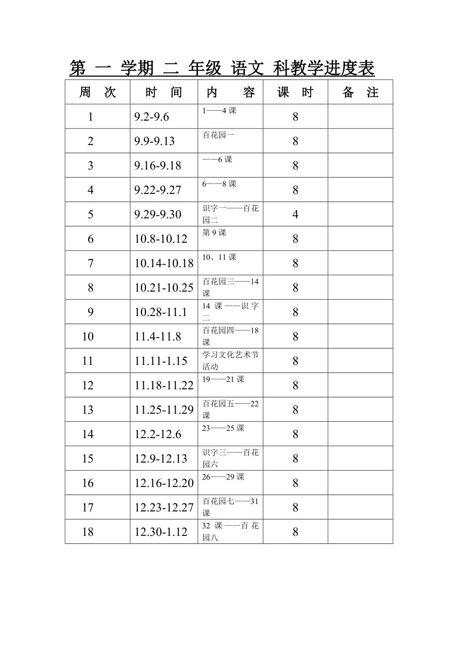 s版小学二年级上册语文教案　全册_第2页