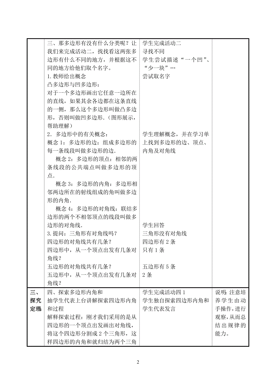 22.1(1)多边形的内角和-教案_第2页