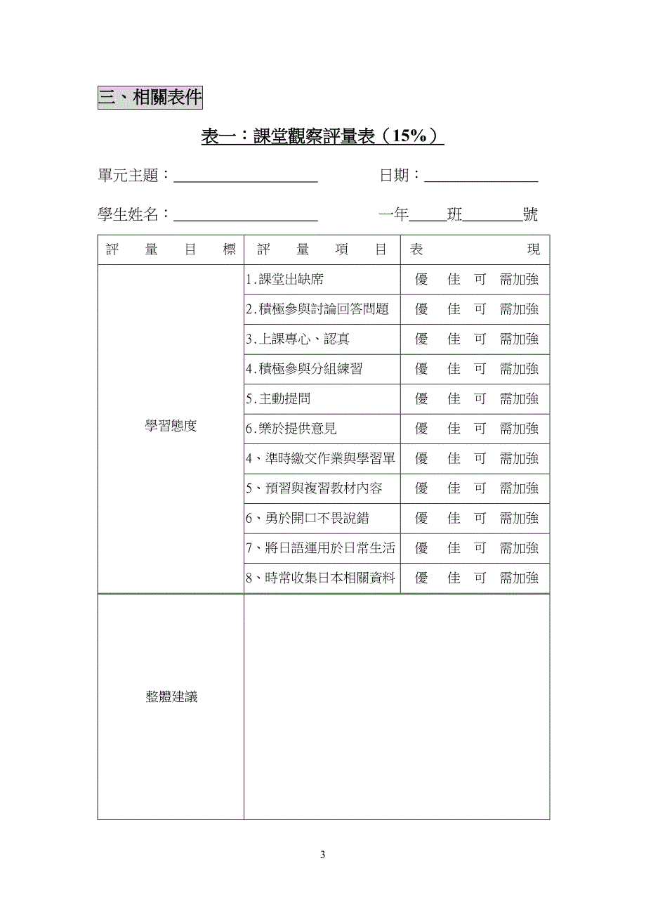 日文科多元评量计画_第3页