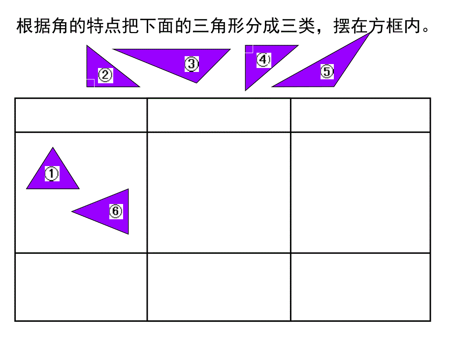 根据角的特点把下面的三角形分成三类_第2页