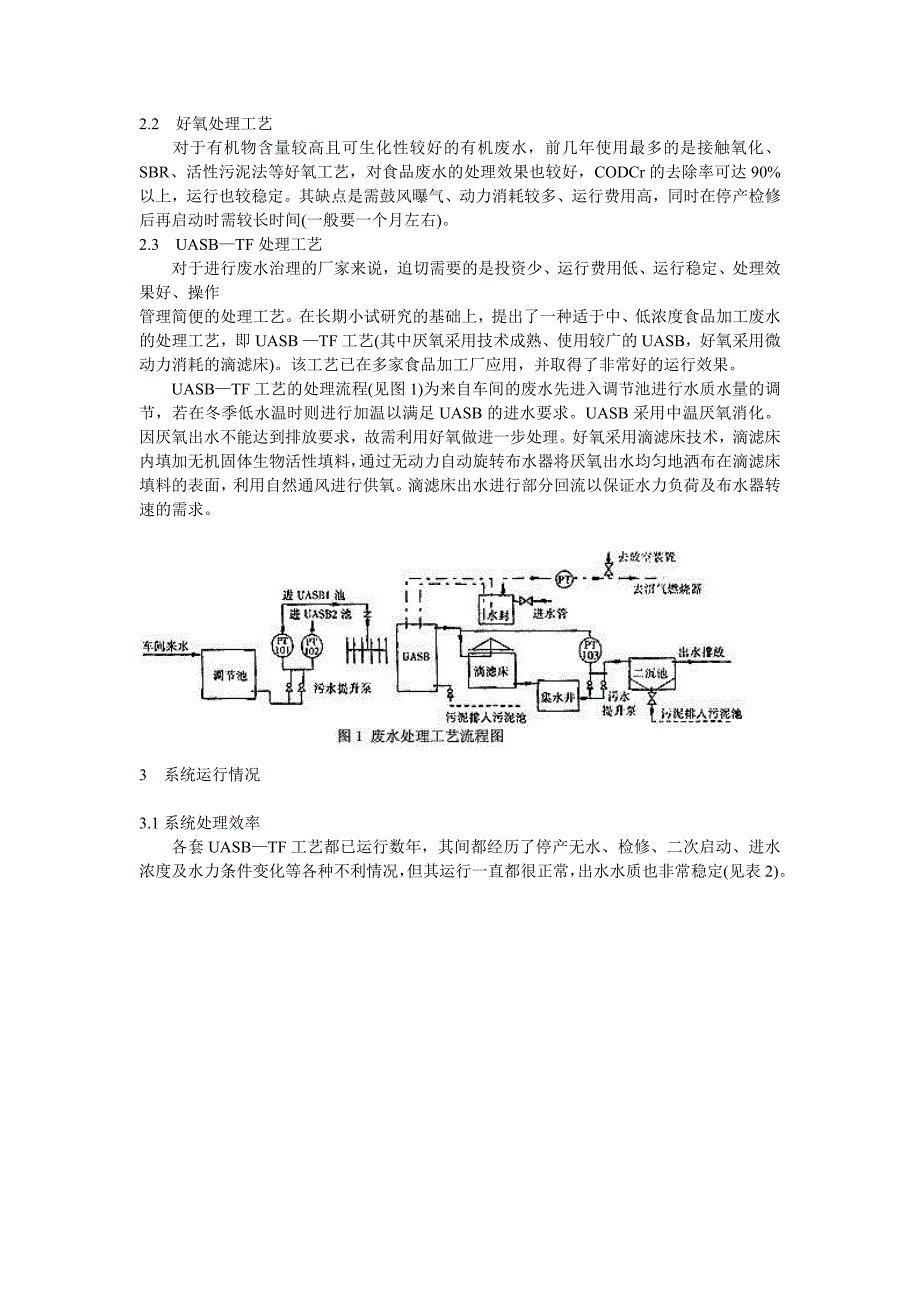 食品工业废水UASBTF工艺处理研究_第2页