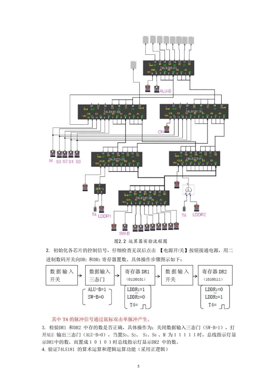 中南大学信息科学与工程学院计算机组成原理虚拟实验指导书_第5页