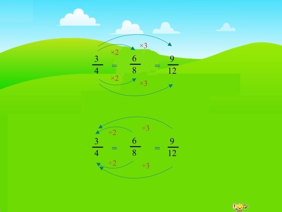 北师大版数学五年级上册《分数的基本性质》课件之四_第5页