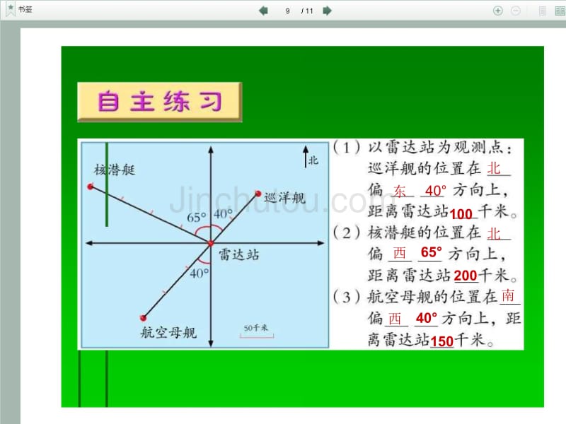 《根据方向和距离确定物体的位置》ppt课件_第2页