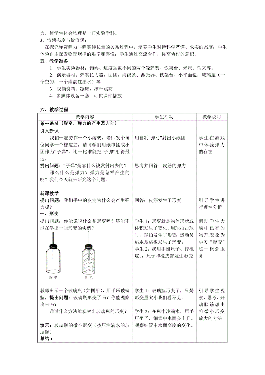 弹力教学设计方案_第2页