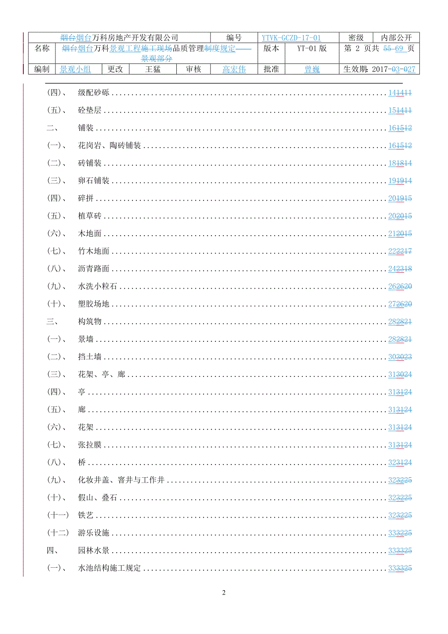 烟台万科景观工程品质管理规定_第2页