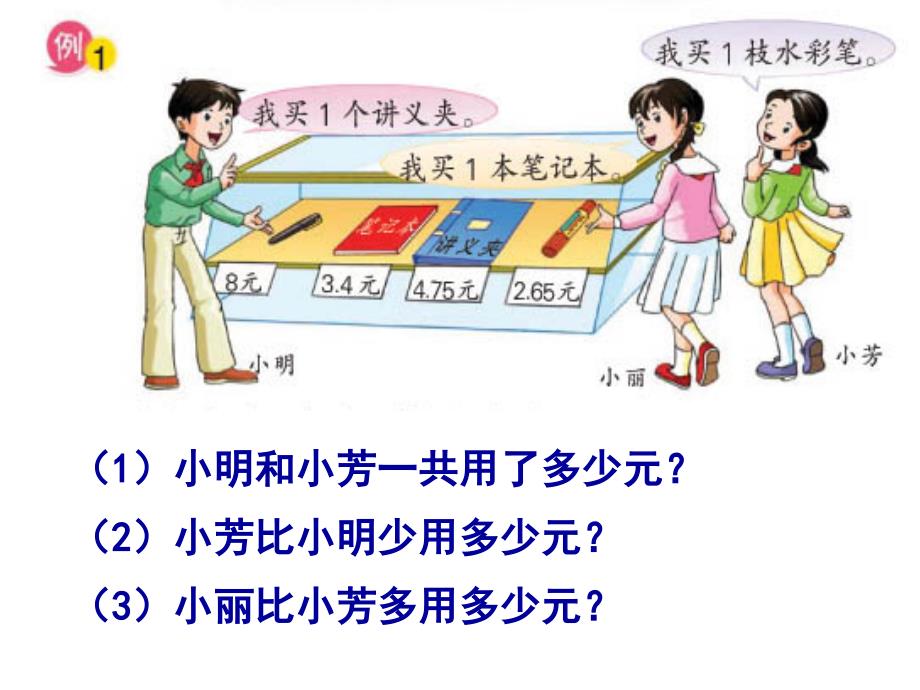 人教版小学数学课件《小数加减法》　_第4页