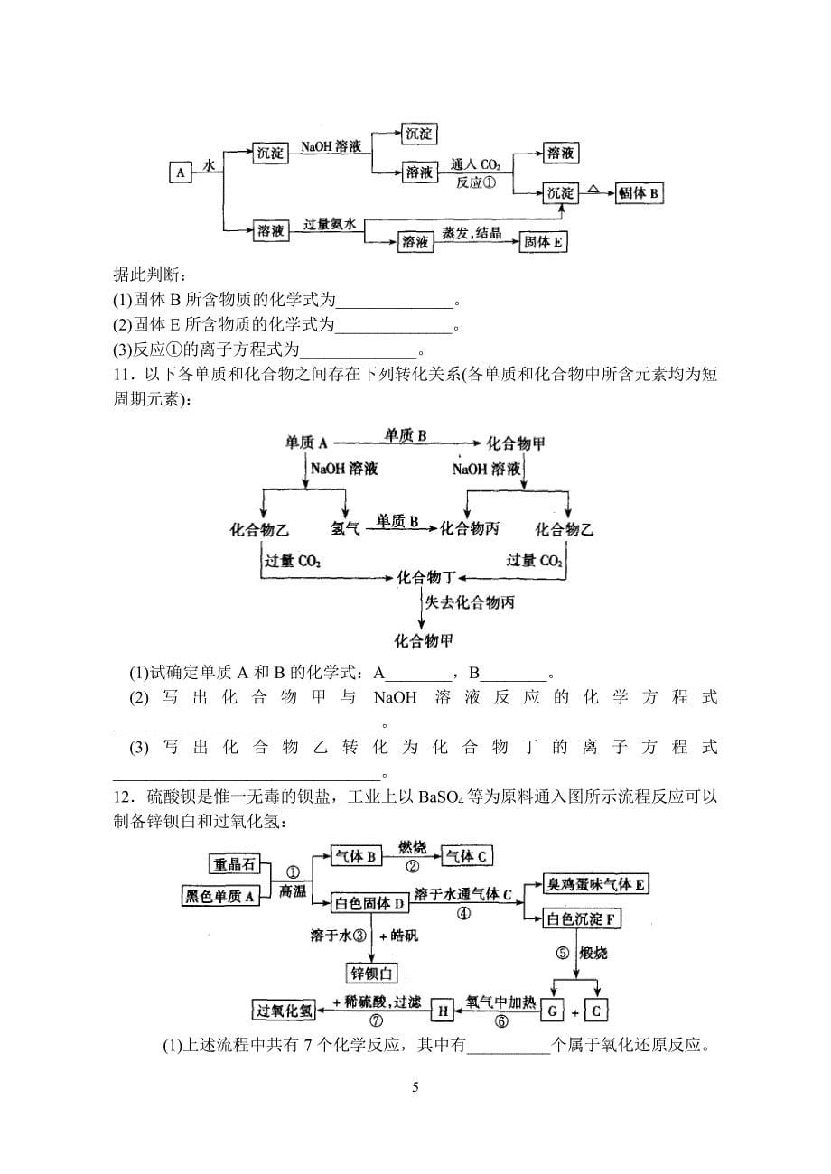 无机物的转化及其推断_第5页