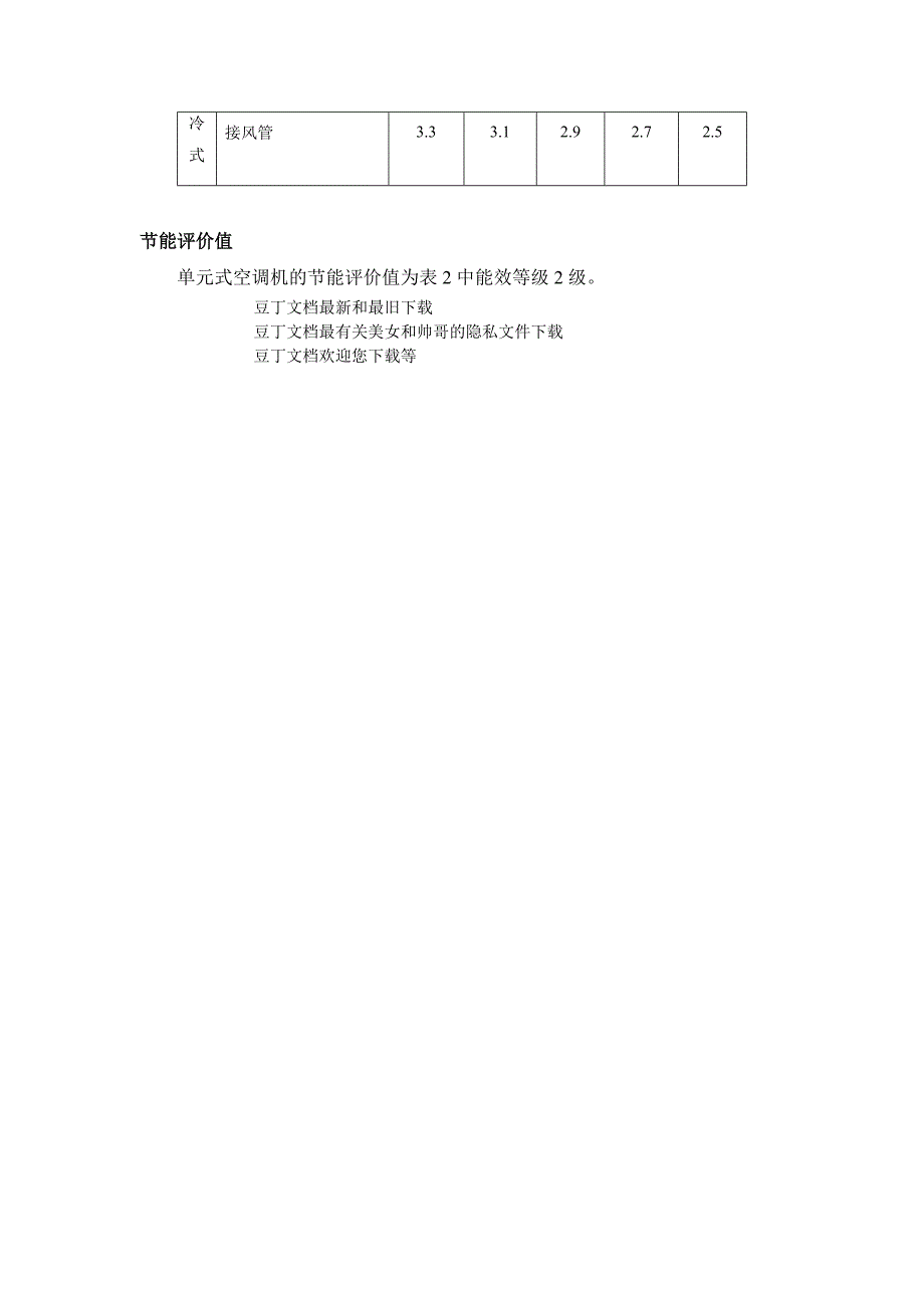 单元式空气调节机能源效率限定值及能效等级_第2页