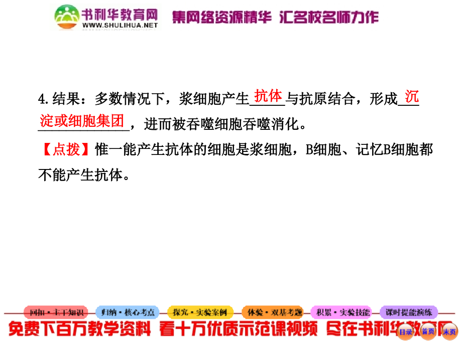 2013届高考一轮生物复习课件免疫调节人教版_第4页