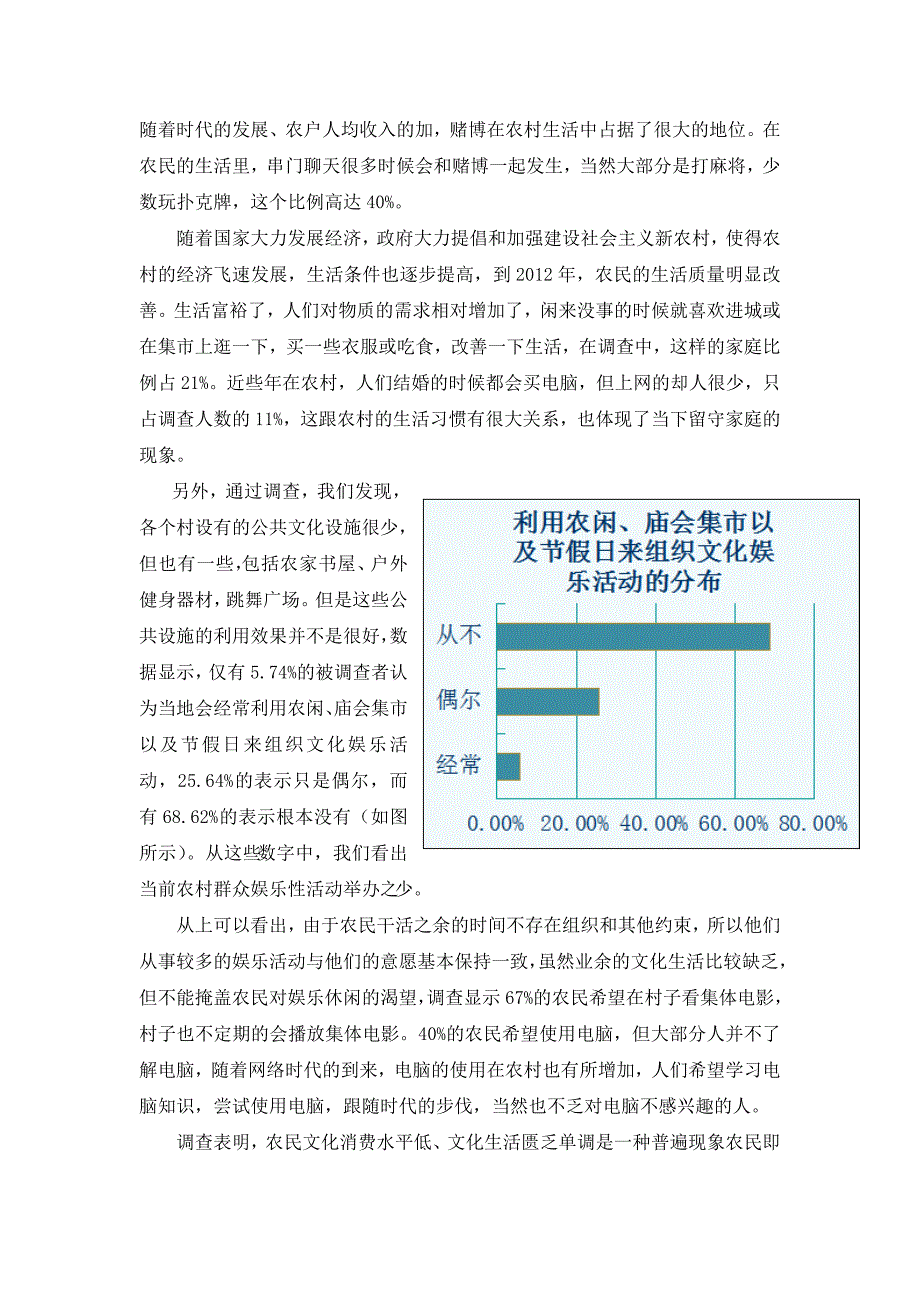 农村文化生活状况调查报告_第3页