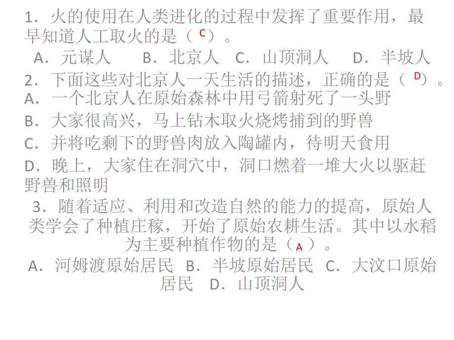 七年级上历史期中复习_第2页