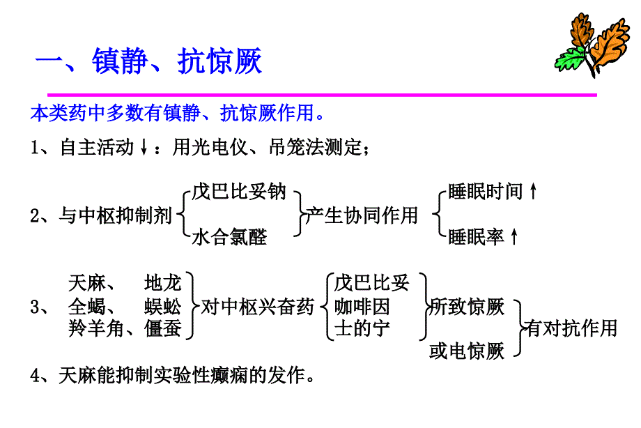 平肝息风药 中药药理学教学课件_第3页