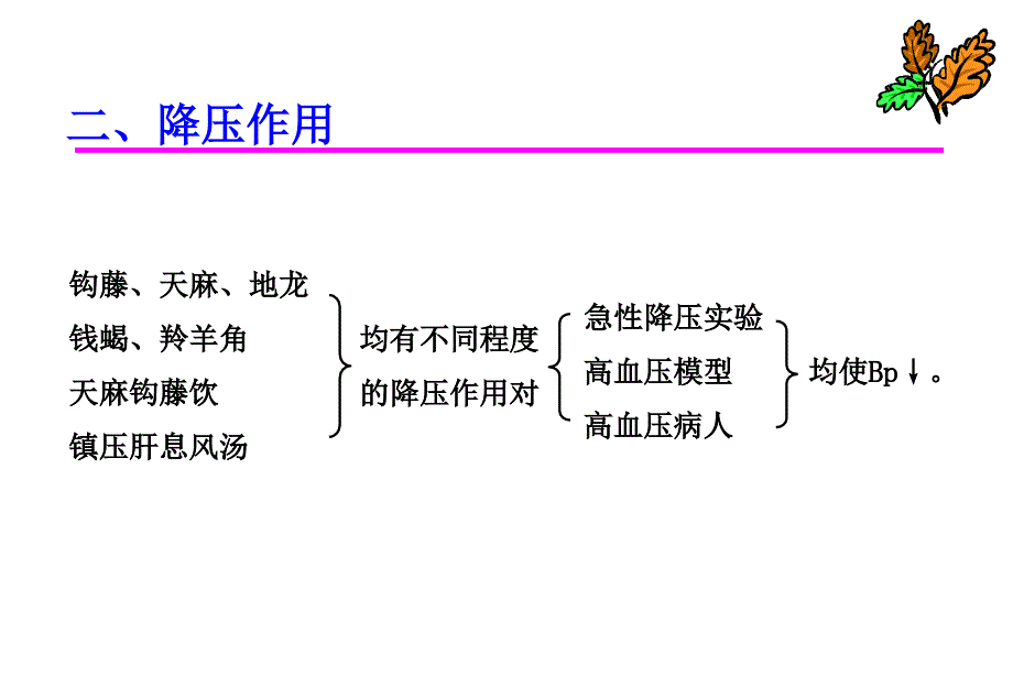 平肝息风药 中药药理学教学课件_第4页